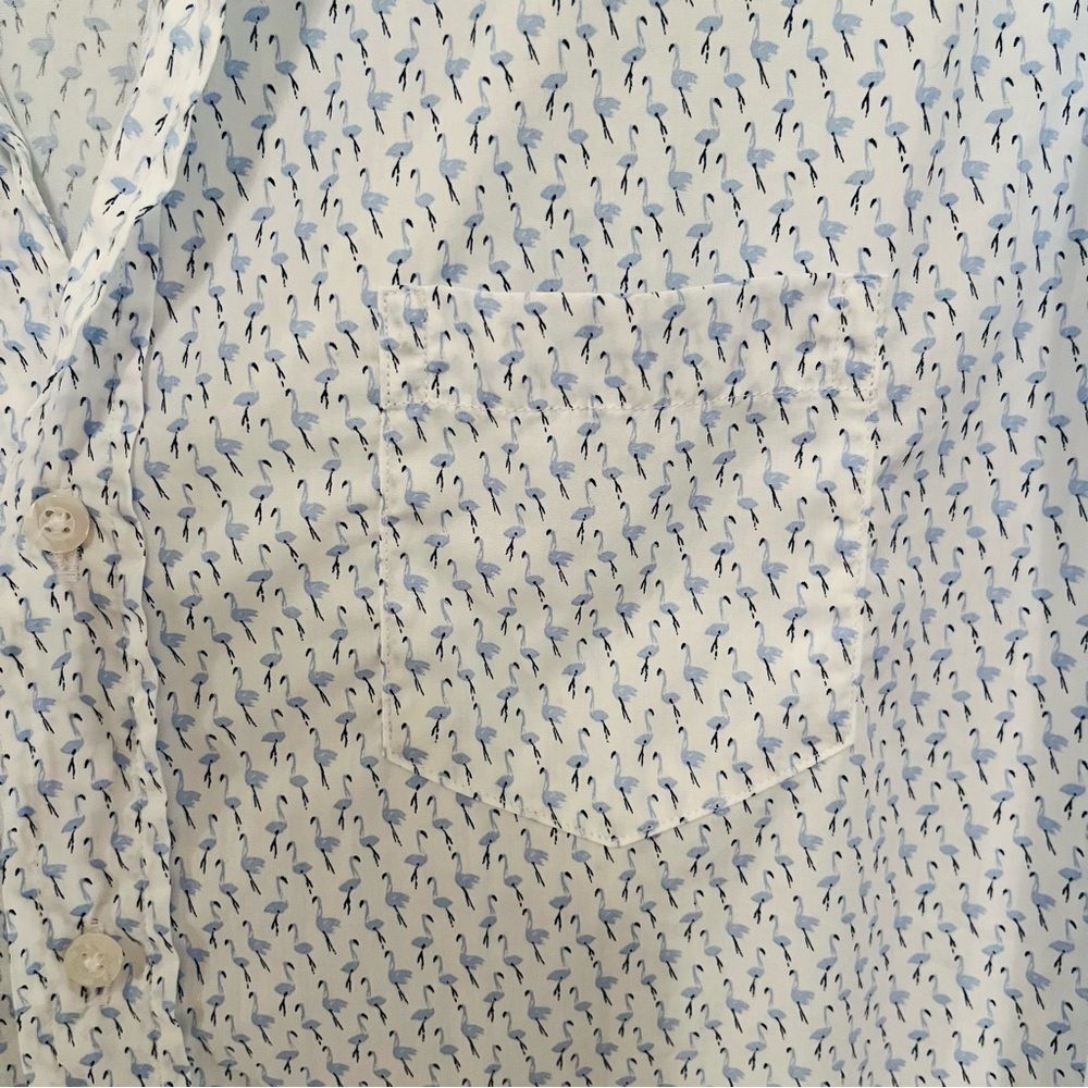 Frank & Eileen Flamingo Patterned Button Down Shi… - image 5